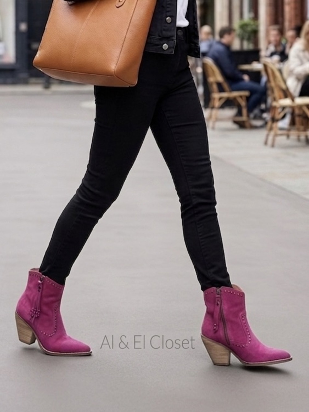 Dingo Pink Suede Ankle Boots Studded Fringe Western Style Sz 8M New With Box